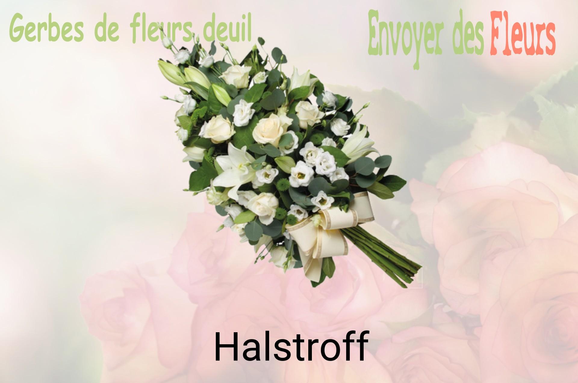 Gerbe de fleurs de deuil livrée à Halstroff
